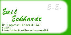 emil eckhardt business card